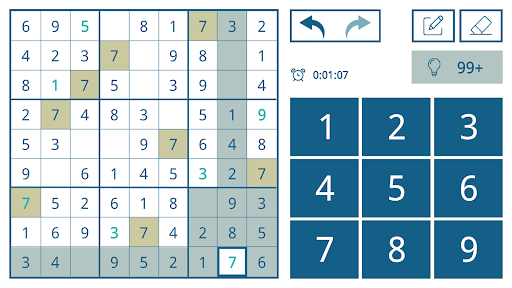 Sudoku Brain Puzzle official game screen